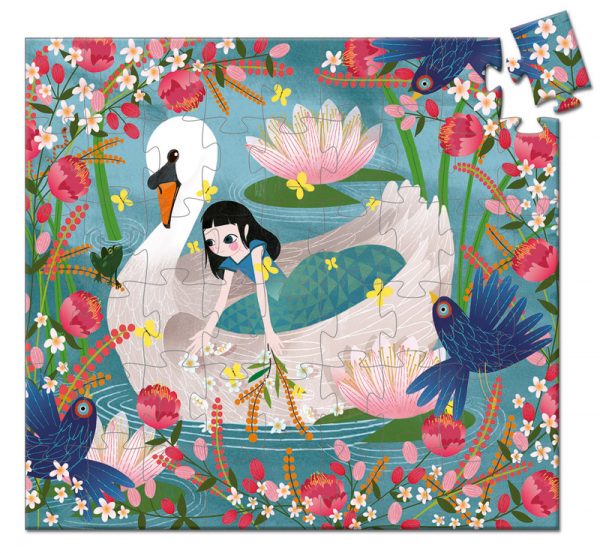 Djeco Silhouette Puzzle The Lady and the Swan 54 pce