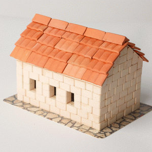 Mini Bricks Constructor Set Tile Roof House