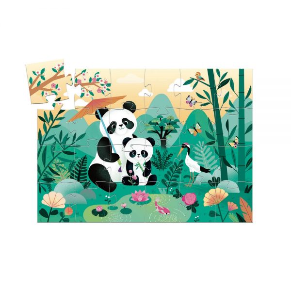 Djeco Silhouette Puzzle Leo Panda 24pce