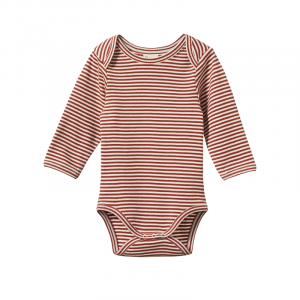 Nature Baby Long Bodysuit Coco Stripe Front